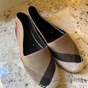 Burberry Hodgeson House Check Espadrille Flats